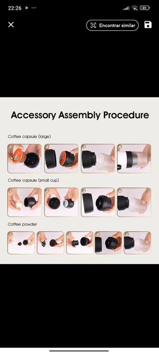 Máquina de café portátil/TOP