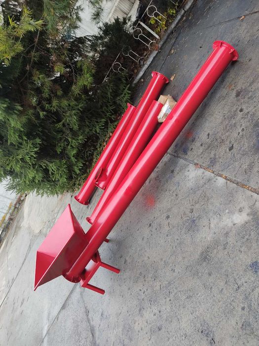 Шнек для зерносушки Ф219 мм, 2 м-4 м с двиг. на 1000 об/мин, погрузчик