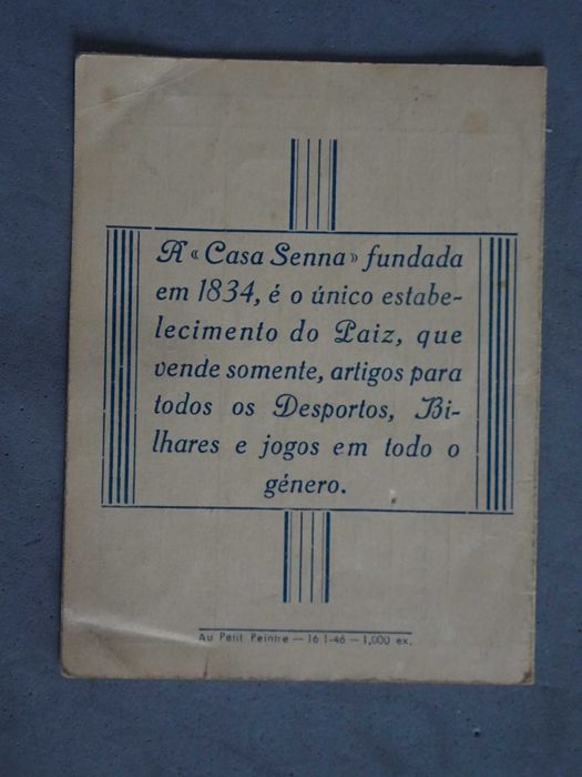 Rara tabela das dobras do Jogo Mah-Jongg - Casa Senna