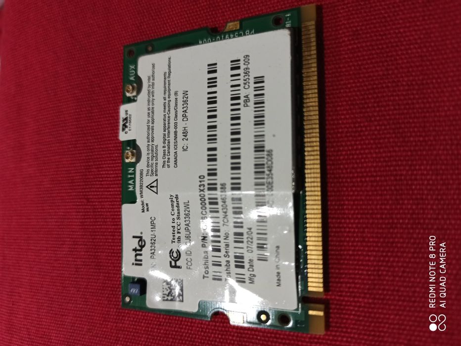 PA3362U-1MPC Toshiba Mini PCI Wireless Lan Card