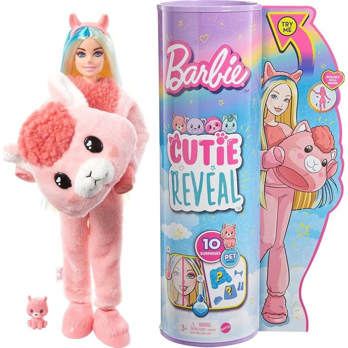 Ляльки Barbie у костюмі Оленя та Лами Cutie Reveal Doll