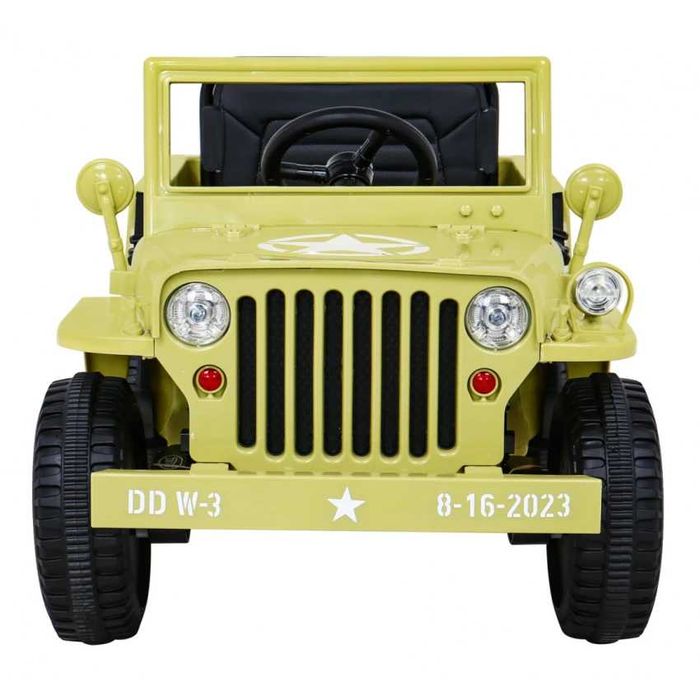 Samochód Auto autko Pojazd Retro Wojskowy 4x4 na akumulator dla dzieci