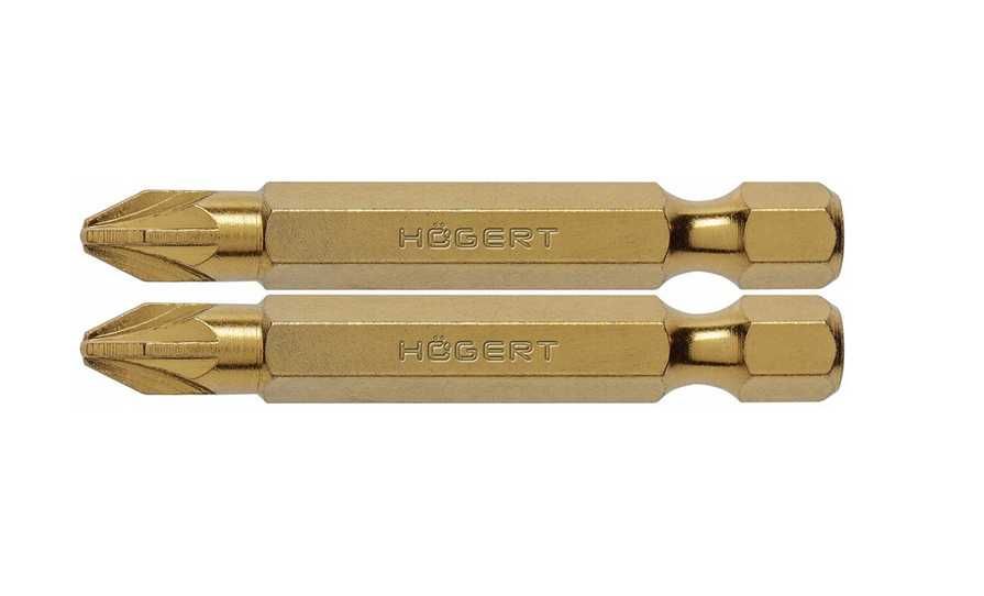 HOGERT HT1S395 Końcówki wkrętakowe PZ2 25mm 2szt