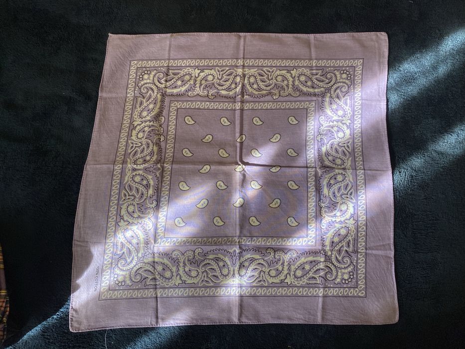 Лілова бавовняна бандана