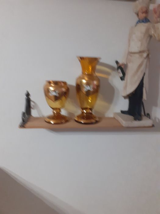 Комплект ваз из Чешского Богемского стекла