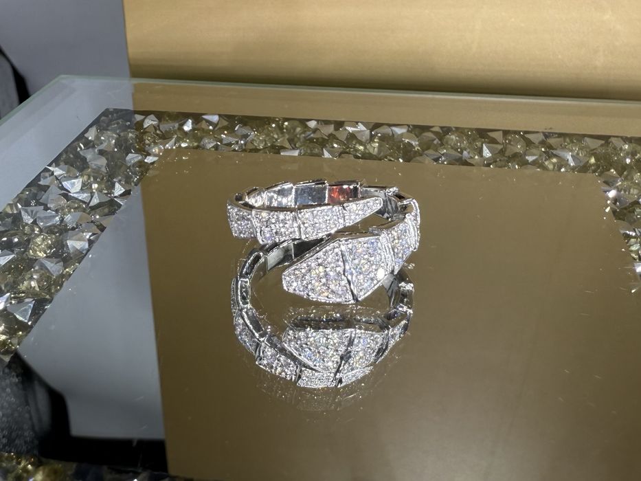Кольцо с бриллиантами 1.10ct в стиле булгари BVLGARI serpenti