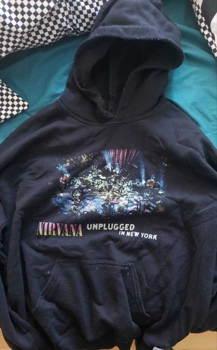hoodie Nirvana Unplugged in New York bluza z kapturem M