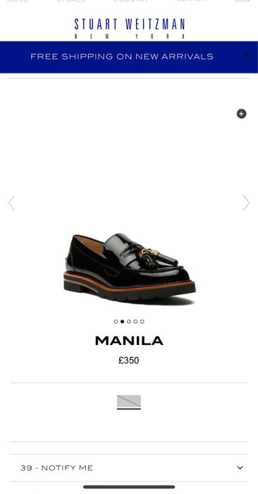 Продам лофери STUART WEITZMAN Manila