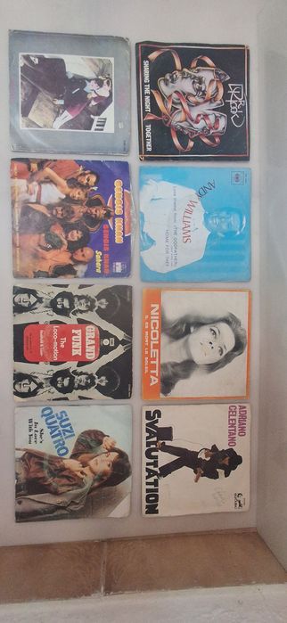 Conjunto de 8 Discos Single Vinil