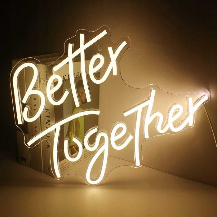 Neon LED Dekoracyjny "BETTER TOGETHER"