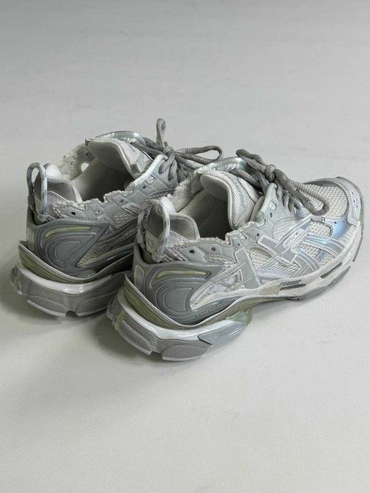 BALENCIAGA Runner кроссовки металлик кеди кеды кросівки білі 42 43 44
