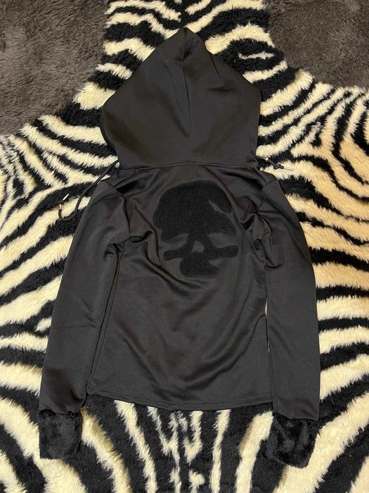 Женская Skull Slim Fit Zip-Hoodie