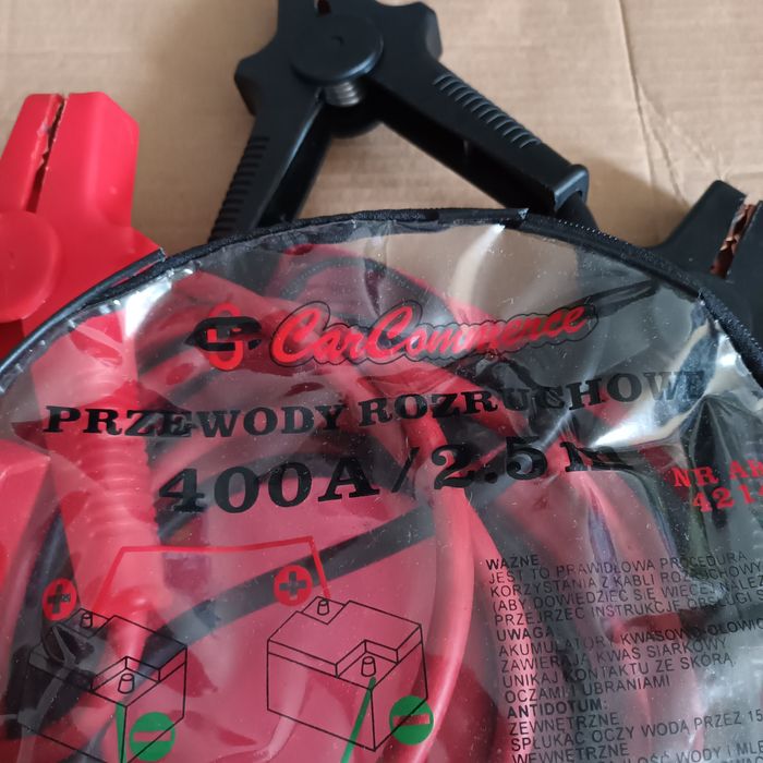 Kable przewody rozruchowe 400 A 2,5 m