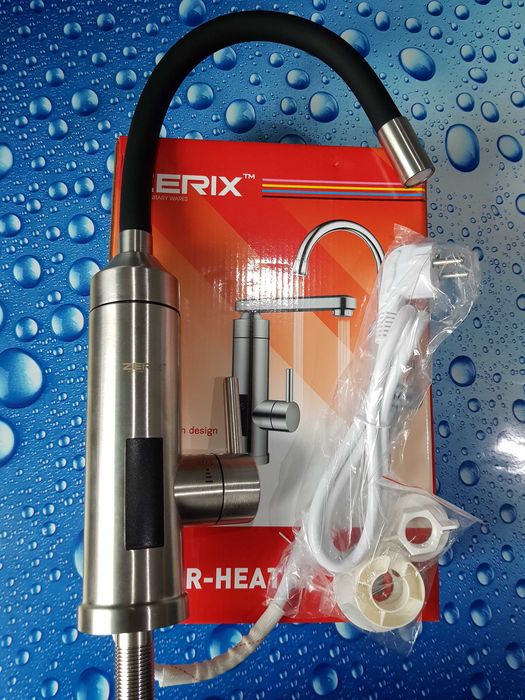 Проточный водонагреватель Zerix ELW35-EF-G 3,3kW с силиконовым изливом