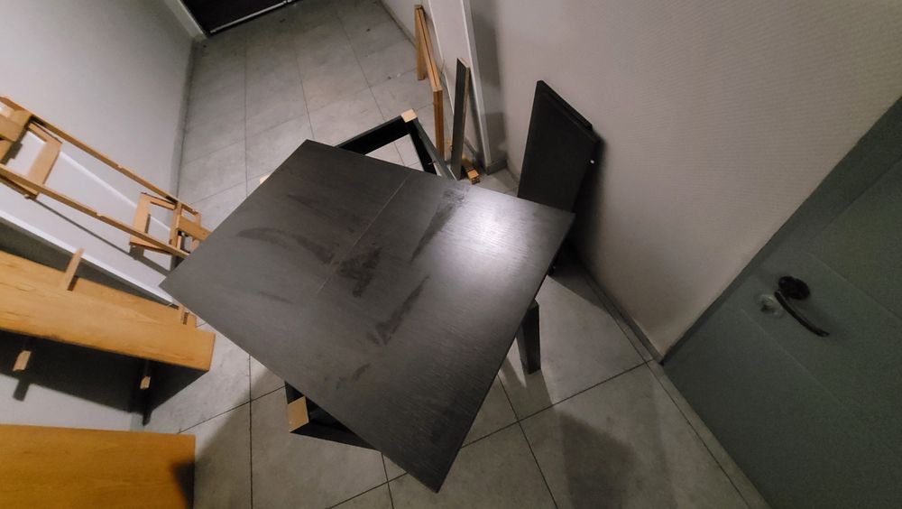 Stół ława ławostół czarny