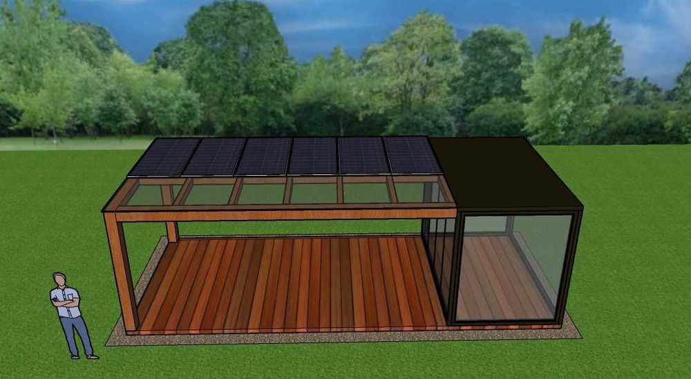 Decks e Pérgolas  em   Bamboo  para Piscinas, jardins e Terraços