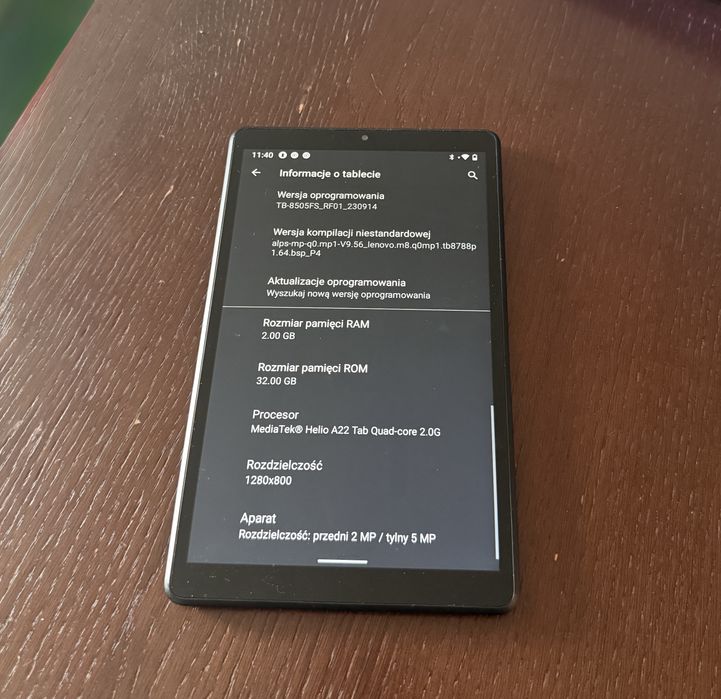 Tablet Lenovo TAB M8 (TB-8505FS)  | 8 cali - stan bardzo dobry!