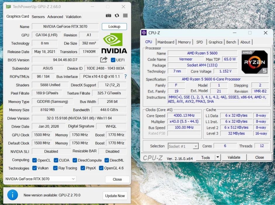 RTX 3070 | Ryzen 5600 | 32GB/1TB | NVME SSD | Ігровий/Робочий ПК