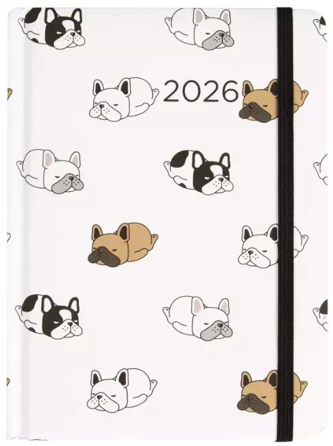 Kalendarz 2026 B6 dzienny, psy