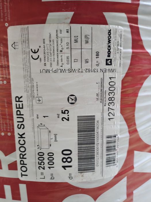 Wełna ROCKWOOL toprock premium 18cm