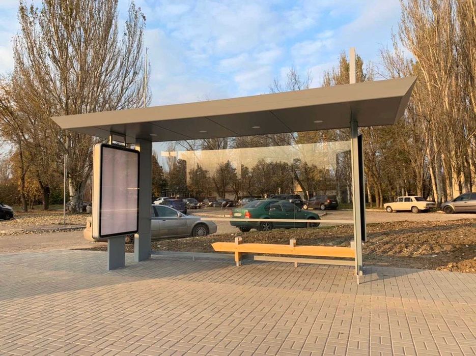 Автобусна зупинка з монтажем - від виробника. Безготівкова оплата. ПДВ