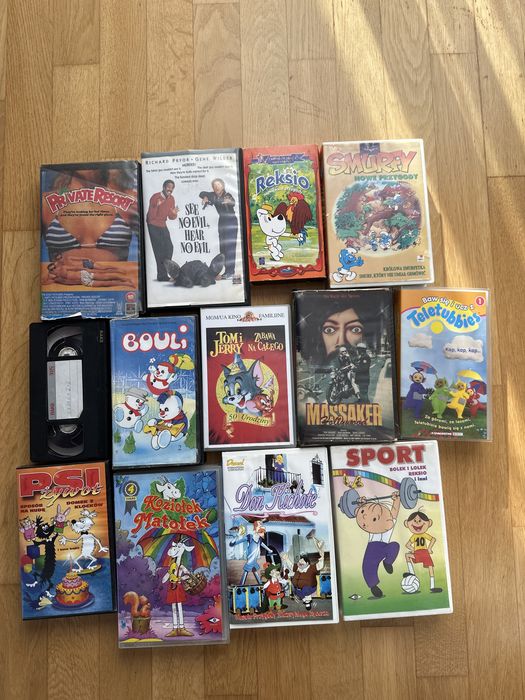 Filmy na VHS różne SprzedajeTYLKO calość
