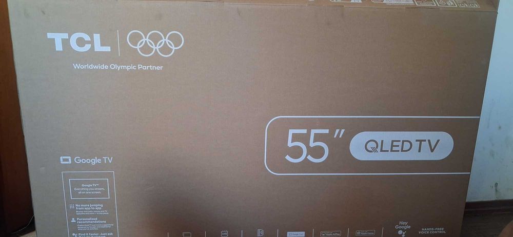 TLC GOOGLE tv 55' na caixa nova