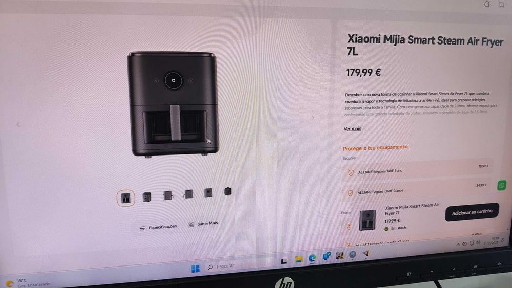 Airfrier nova xiaomi
