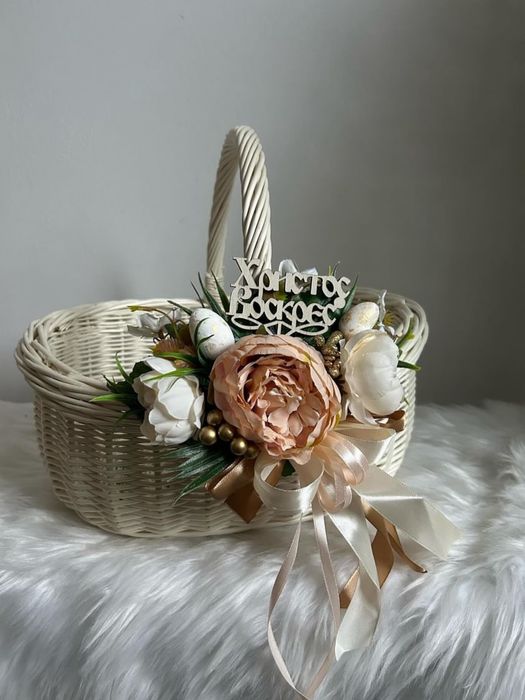 Вишукані пасхальні корзинки,великодні кошики