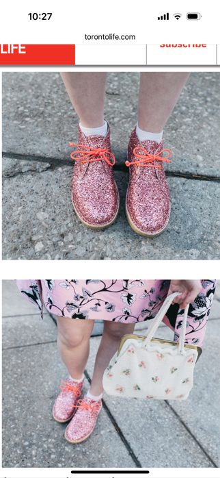 Черевички з глітером, шкіра