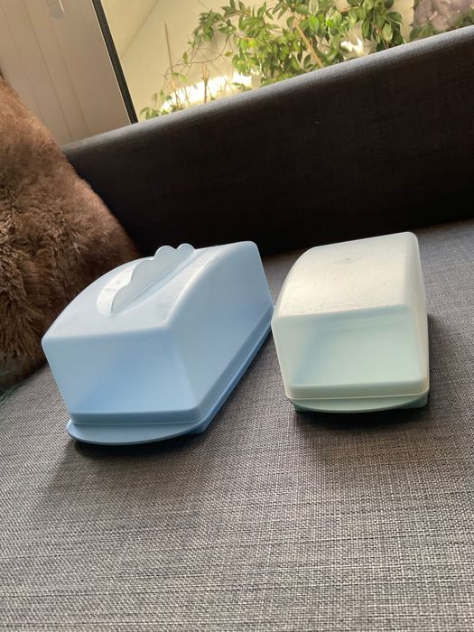 Conjunto de queijeira e manteigueira Tupperware
