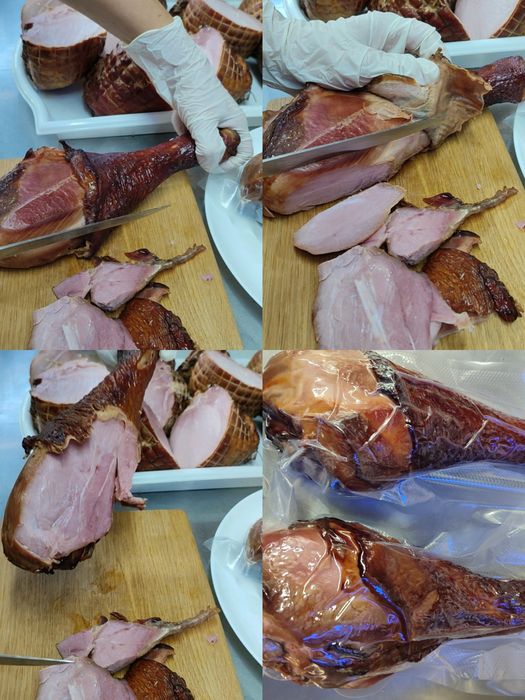 М'ясо копчене, ковбаса, мясо копченое