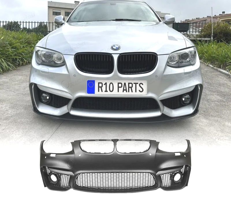 PARA-CHOQUES FRONTAL BMW E92 E93 06-10 LOOK M4 PDC SRA GRELHAS NEVOEIRO