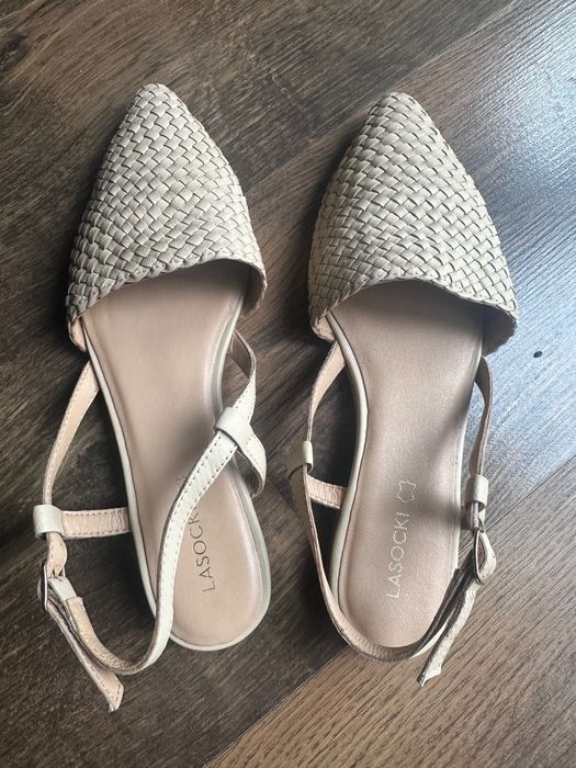 Sandały/Baleriny Lasocki Beżowe r.36