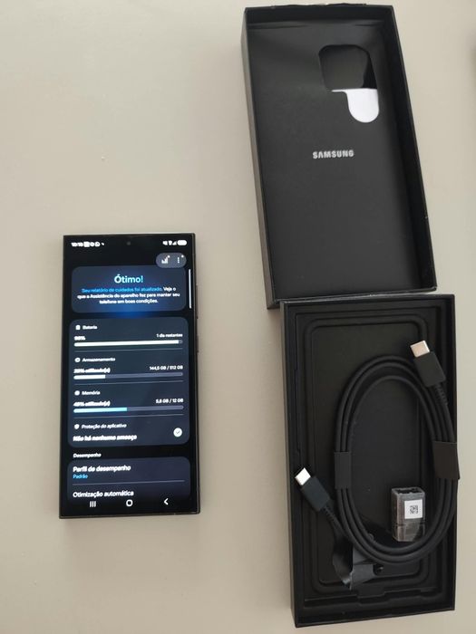 Samsung Galaxy S24 Ultra 512GB Preto – Muito bom estado, garantia até 01/2028