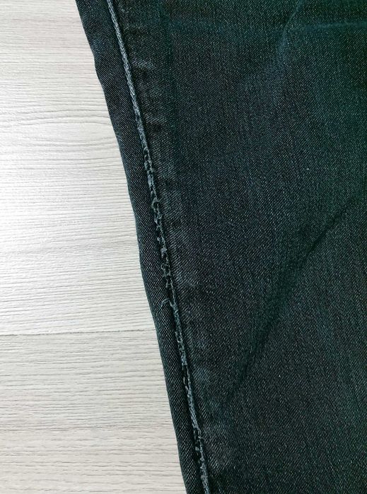 Damskie spodnie rurki jeansy czarne grafitowe slim skinny fit 26