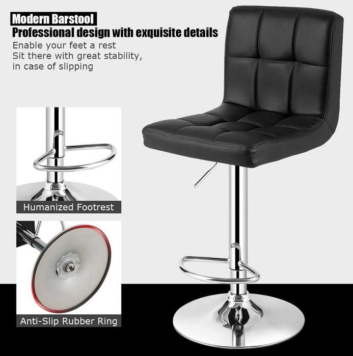 Nowy hoker / krzesło barowe — regulacja wysokości, obrotowe — 199 zł