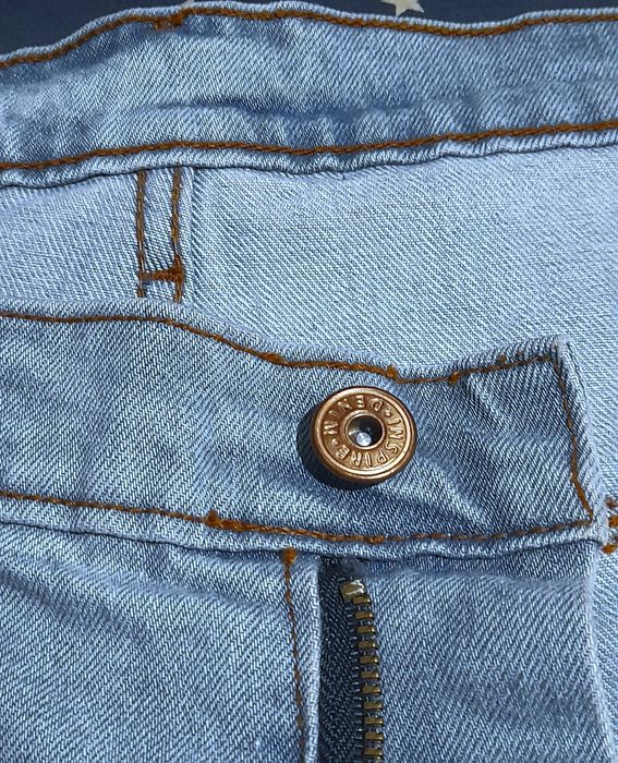 Ого-го какой размерчик Мужские голубые,классические джинсы батал