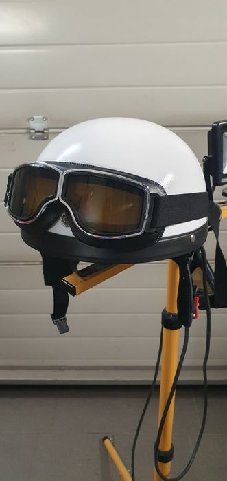Kask orzeszek gogle