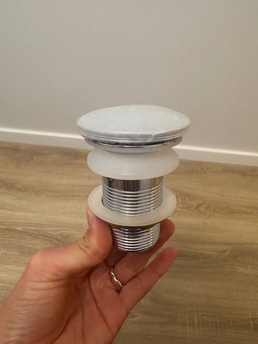 Válvula click-clack para lavatório Gun Metal – Nova