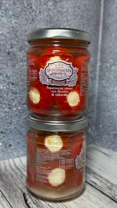 Перець фарширований сиром Рікота Quintessenza 180 грам