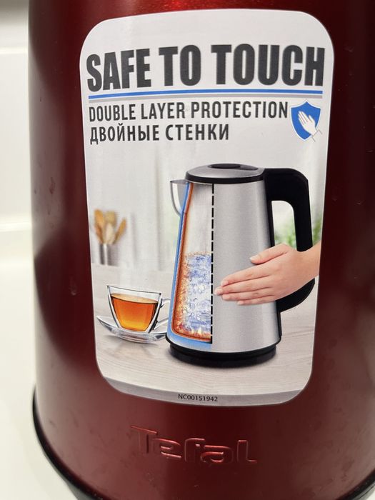 Tefal touch електрочайник червоний электрочайник красный