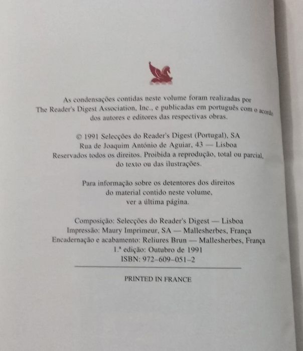 Livros Condensados - Seleções do Reader's Digest - 4 obras / 1 volume