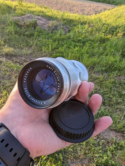 Carl Zeiss Jena Triotar 135/4  байонет Canon EF / Об'єктив / Боке