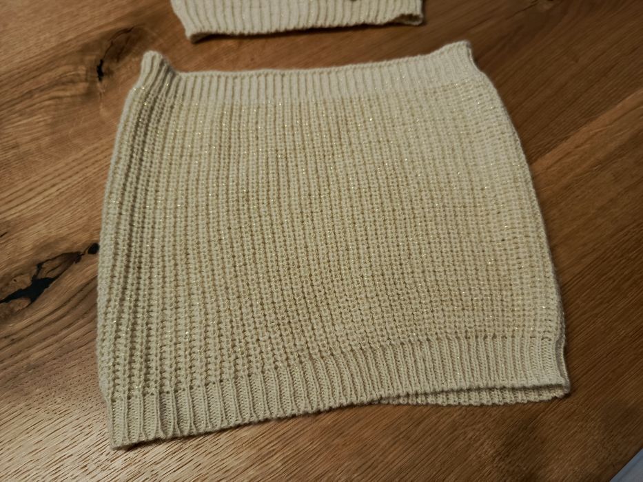 Wiosenny komplet czapka+komin 6-10 lat