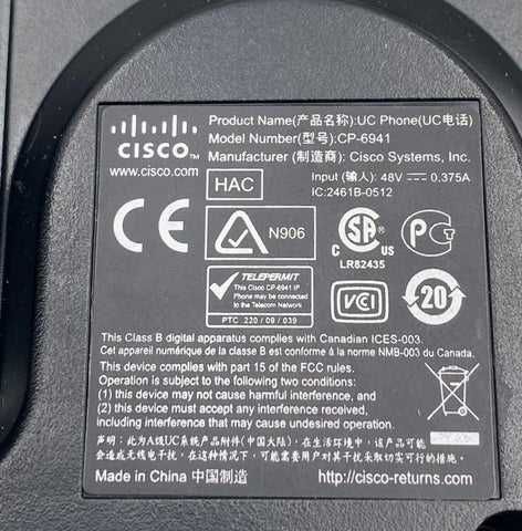 IP-телефон Cisco CP-6941-C-K9