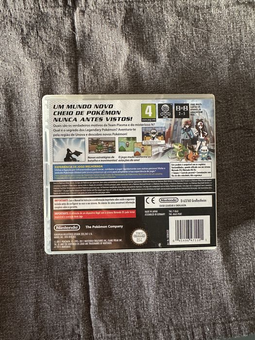 Pokemon White com caixa e manuais