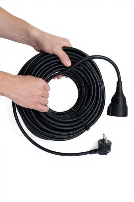 PRZEDŁUŻACZ budowlany, ogrodowy 10m 3X2,5 mm Gruby