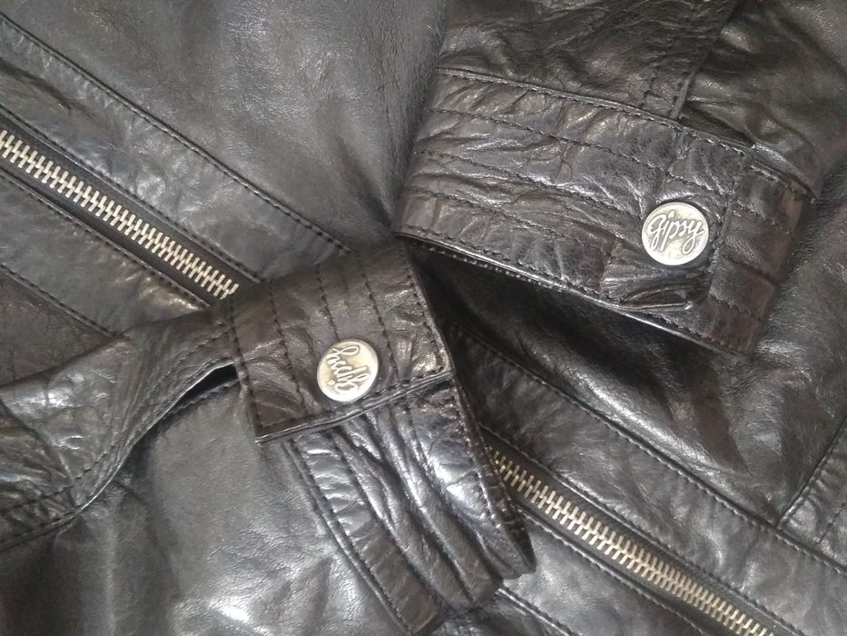 Чоловіча шкіряна куртка gipsy. Мото куртка