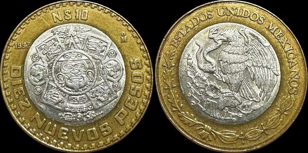 10 Pesos - 1992 - México - Armas Nacionais